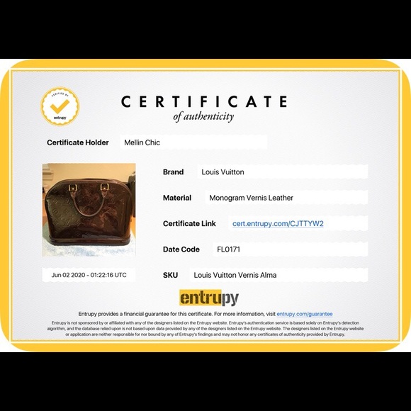 Authentic Louis Vuitton Monogram Vernis Alma PM - Picture 13 of 15